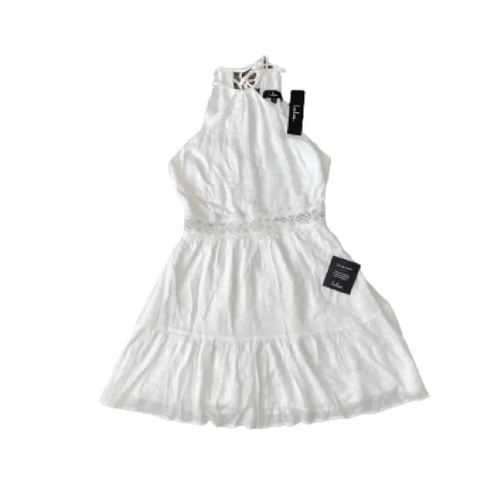 XS Lulu’s white halter dress NWT - Picture 1 of 6